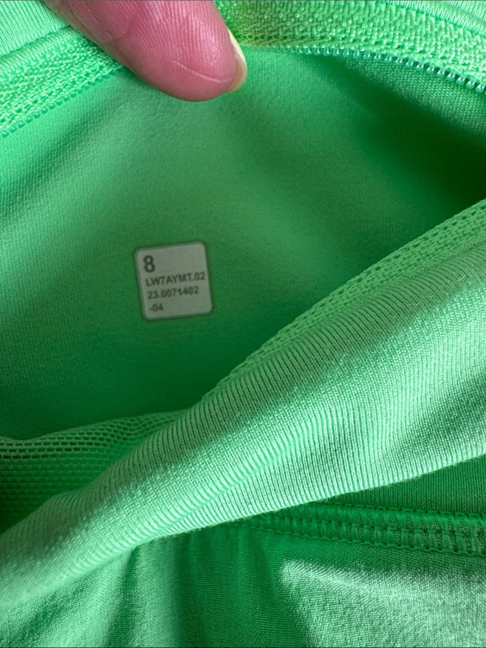 lululemon athletica Bright Lime Athletic Shorts - Picture 3 of 4